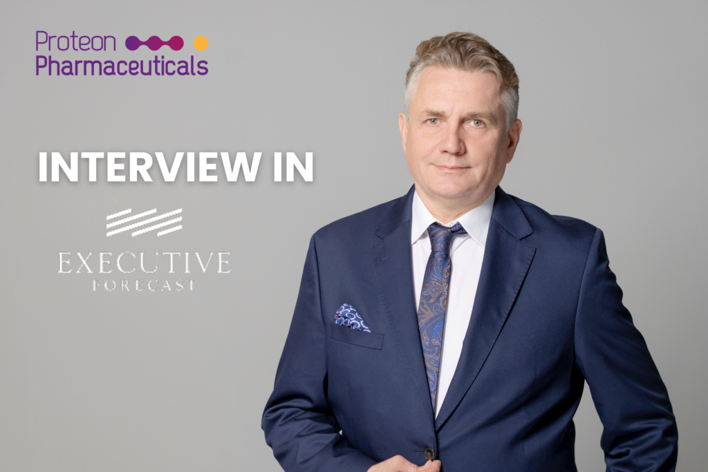 Executive Forecast: “Poland 2023: Roadmap to Sustainable Healthcare” Edition – an interview with Jarosław Dastych, the CEO and founder of Proteon Pharmaceuticals